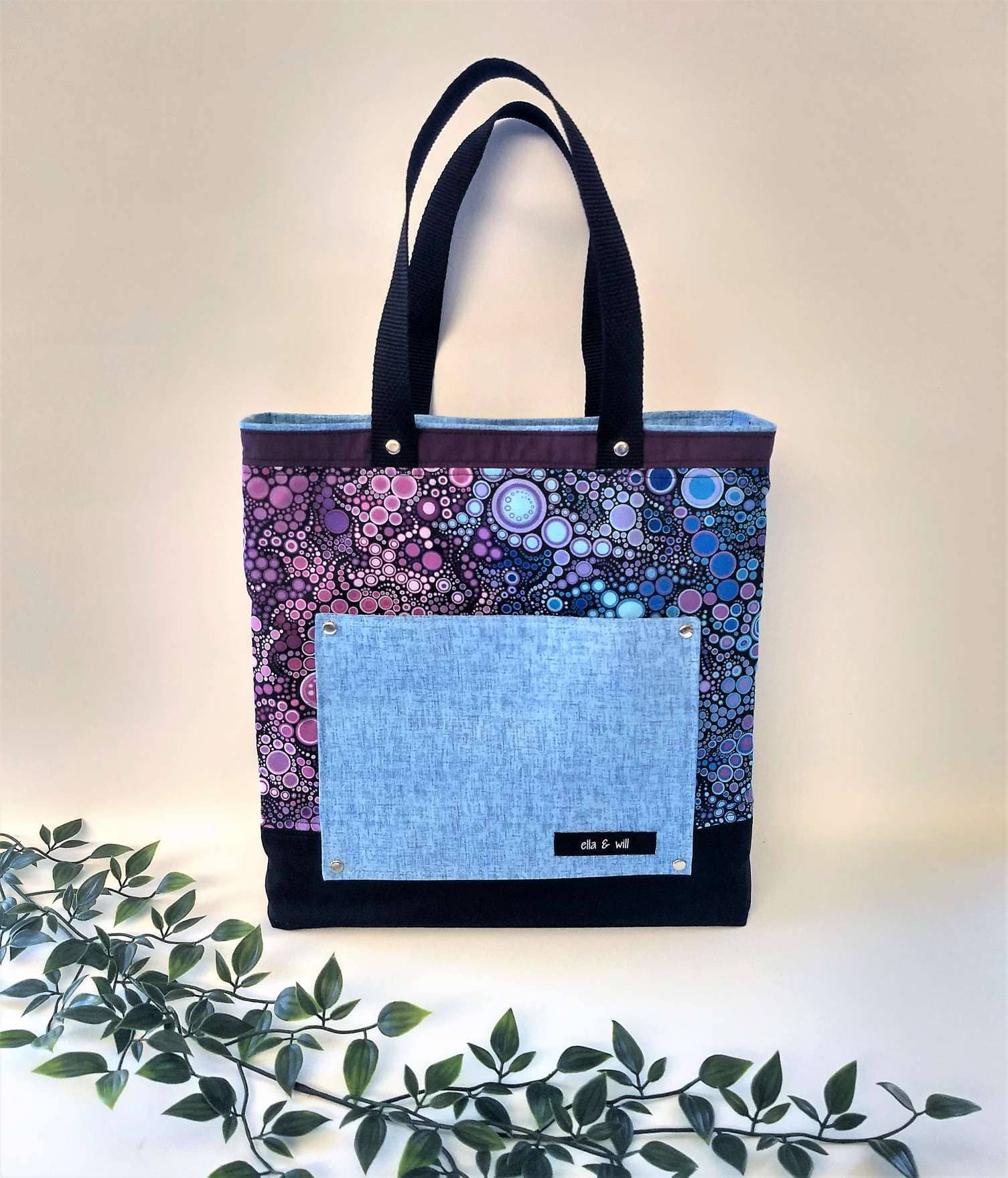 Blue/Purple Tote Bag – SUNSHINE COAST ART GROUP